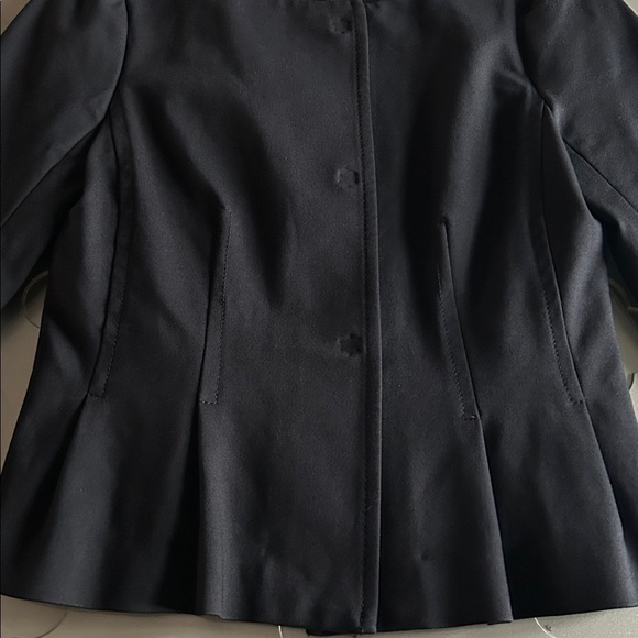 BANANA REPUBLIC Women’s Ponte Peplum Jacket Black Blazer Size 0 - Picture 11 of 16